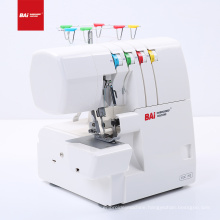 BAI high speed cylinder bed overlock sewing machine for four thread